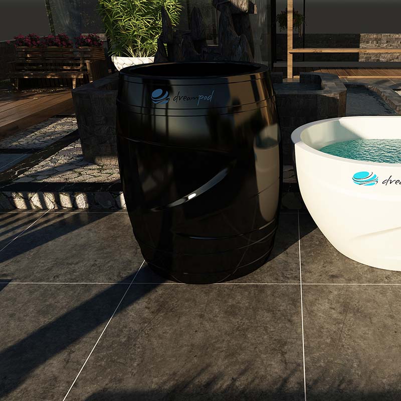 ZiahCare's Dreampod Cold Plunge Barrel Mockup Image 5