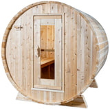ZiahCare's Dundalk Harmony 4 Person Outdoor Barrel Sauna Kit Mockup Image 7