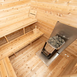 ZiahCare's Dundalk Georgian 6 Person Outdoor Sauna Kit With Changeroom Mockup Image 12