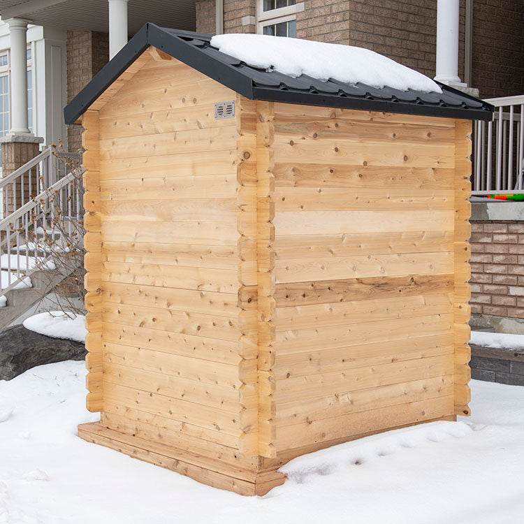 ZiahCare's Dundalk Granby 3 Person Outdoor Sauna Kit Mockup Image 6