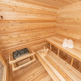 ZiahCare's Dundalk Luna 4 Person Outdoor Sauna Kit Mockup Image 11