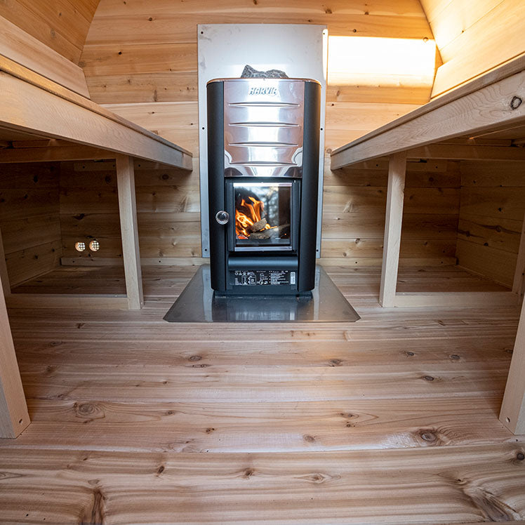 ZiahCare's Dundalk MiniPod 4 Person Outdoor Sauna Kit Mockup Image 8