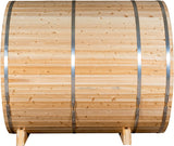 ZiahCare's Dundalk Serenity MP 4 Person Outdoor Barrel Sauna Kit Mockup Image 4