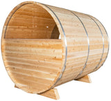 ZiahCare's Dundalk Serenity 4 Person Outdoor Barrel Sauna Kit Mockup Image 8