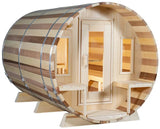 ZiahCare's Dundalk Tranquility 8 Person Outdoor Barrel Sauna Kit Mockup Image 3