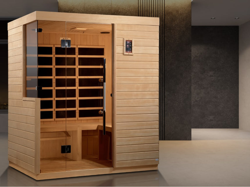 ZiahCare's Dynamic Bilbao 3 Person Far Infrared Sauna Lifestyle Mockup Image 4