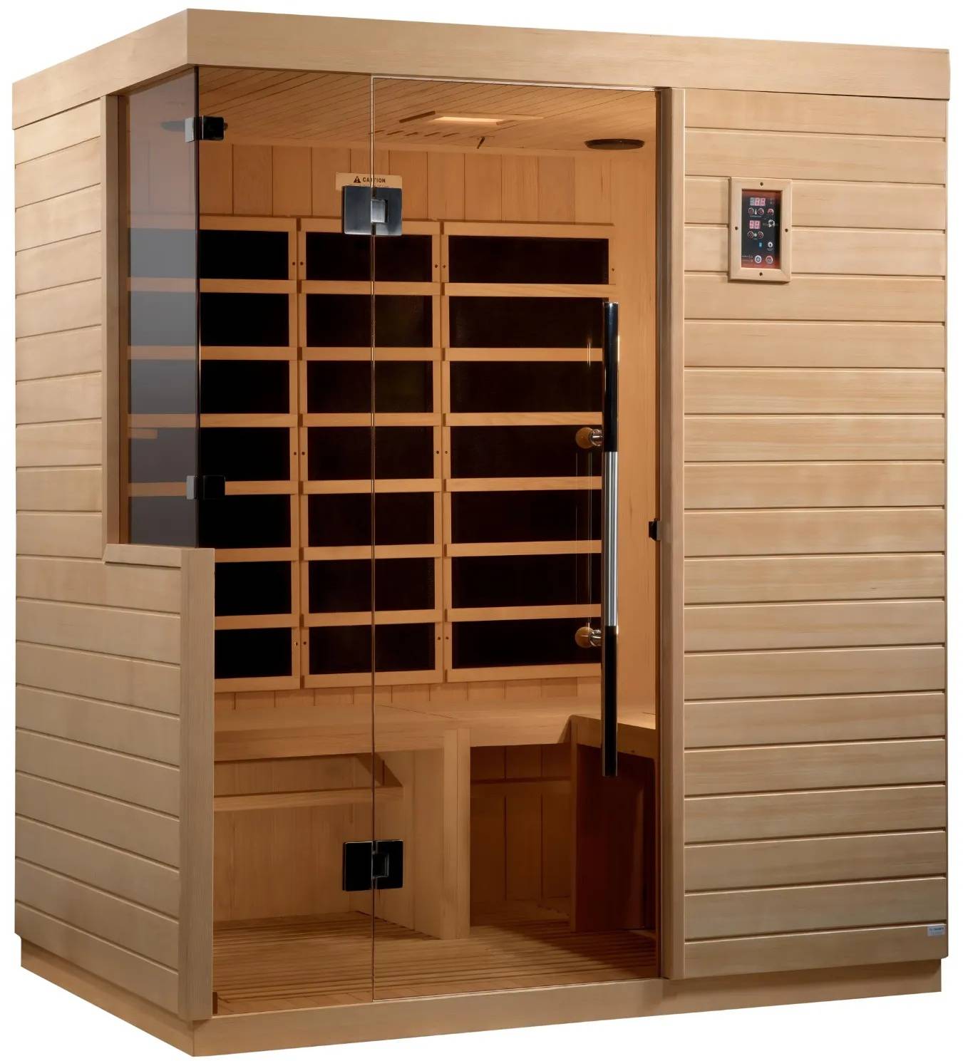 ZiahCare's Dynamic Bilbao 3 Person Far Infrared Sauna Mockup Image 2