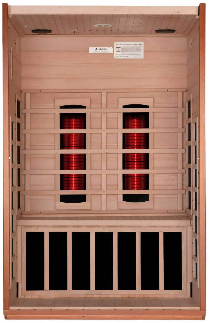 ZiahCare's Dynamic Cardoba 2 Person Full Spectrum Infrared Sauna Mockup Image 2