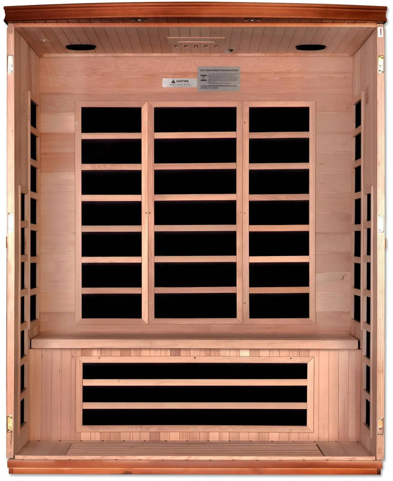 ZiahCare's Dynamic Lugano 3 Person Far Infrared Sauna Mockup Image 2