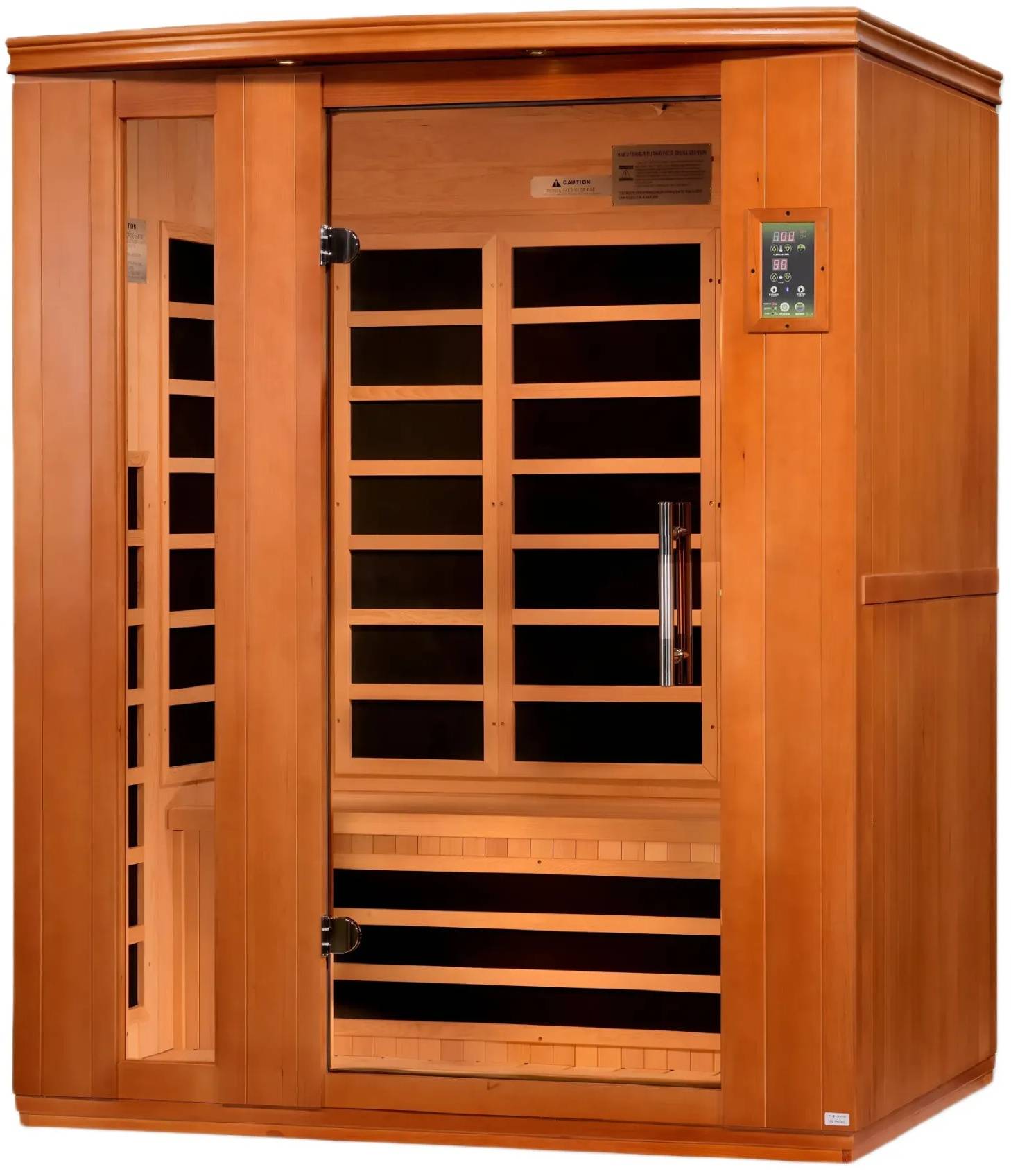 ZiahCare's Dynamic Lugano 3 Person Far Infrared Sauna Mockup Image 4