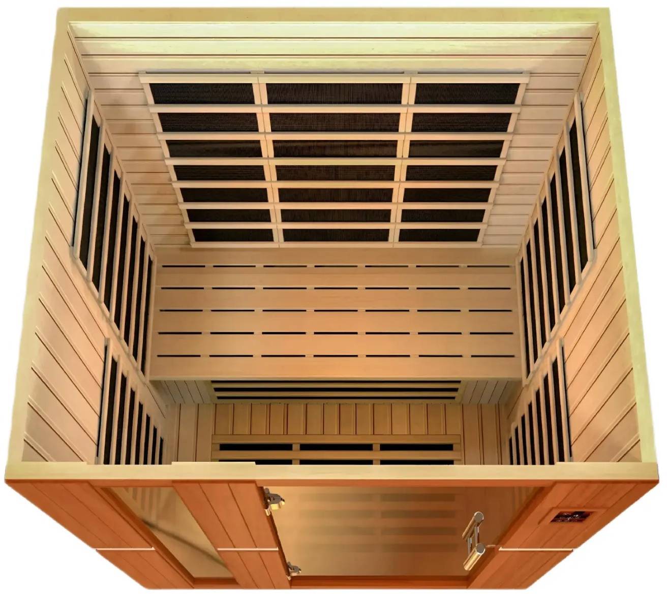 ZiahCare's Dynamic Lugano 3 Person Far Infrared Sauna Mockup Image 6