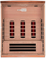 ZiahCare's Dynamic Lugano 3 Person Full Spectrum Infrared Sauna Mockup Image 2