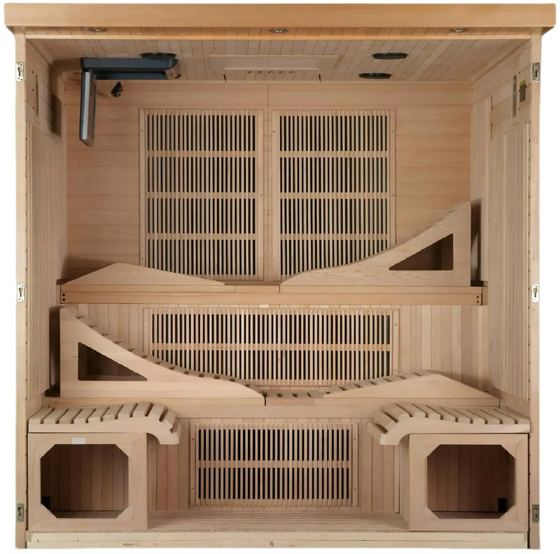 ZiahCare's Dynamic Monaco 6 Person Far Infrared Sauna Mockup Image 2