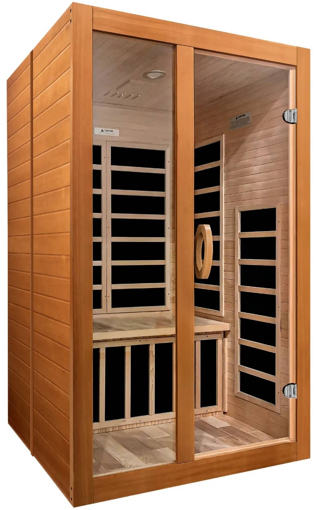 ZiahCare's Dynamic Santiago 2 Person Full Spectrum Infrared Sauna Mockup Image 3