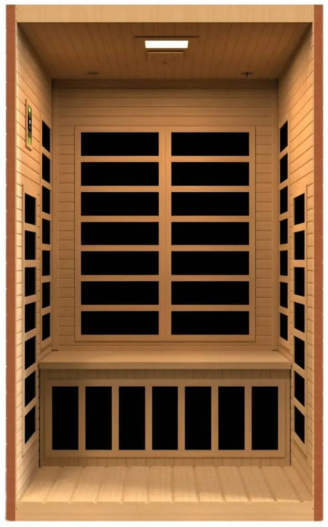 ZiahCare's Dynamic Santiago 2 Person Full Spectrum Infrared Sauna Mockup Image 2