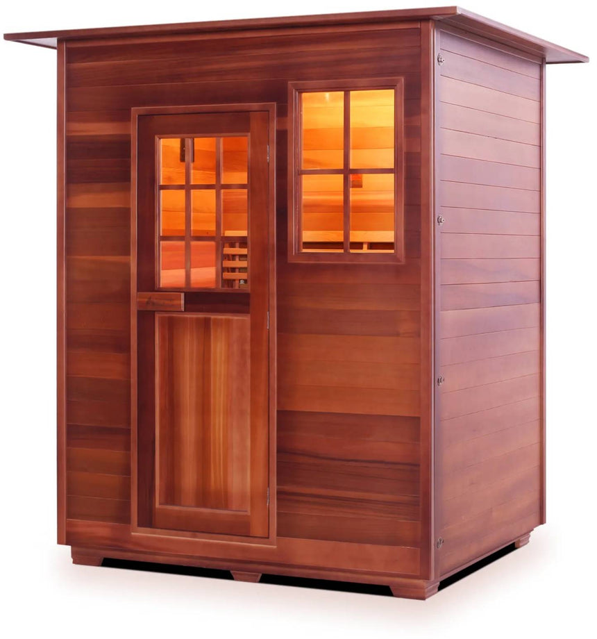 ZiahCare's Enlighten MoonLight 3 Person Traditional Sauna Mockup Image 4