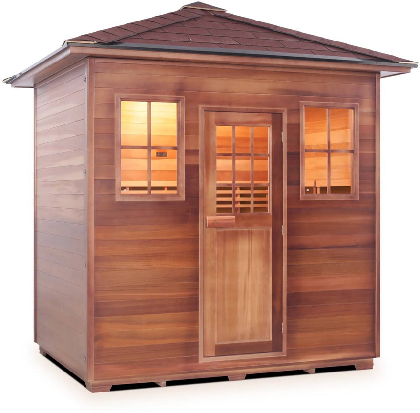 ZiahCare's Enlighten MoonLight 5 Person Traditional Sauna Mockup Image 9