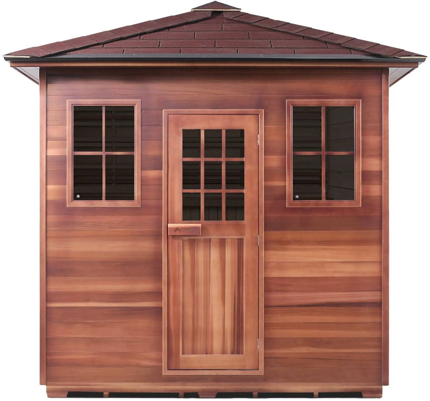 ZiahCare's Enlighten MoonLight 8 Person Traditional Sauna Mockup Image 1