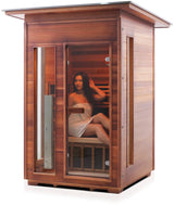 ZiahCare's Enlighten Rustic 2 Person Infrared Sauna Mockup Image 15