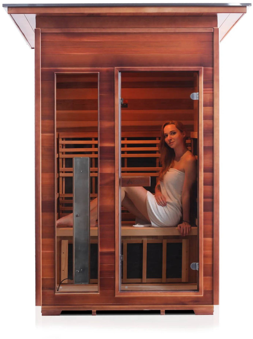 ZiahCare's Enlighten Rustic 2 Person Infrared Sauna Mockup Image 14