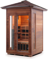 ZiahCare's Enlighten Rustic 2 Person Infrared Sauna Mockup Image 5