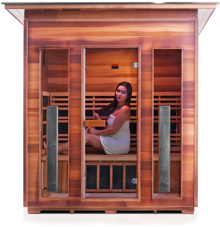 ZiahCare's Enlighten Rustic 4 Person Infrared Sauna Mockup Image 12