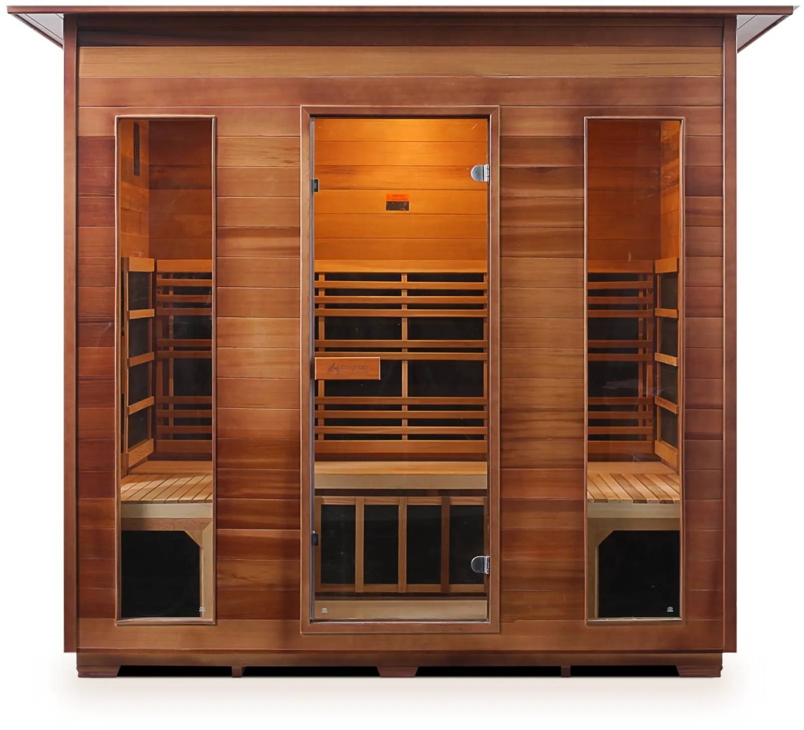 ZiahCare's Enlighten Rustic 5 Person Infrared Sauna Mockup Image 1