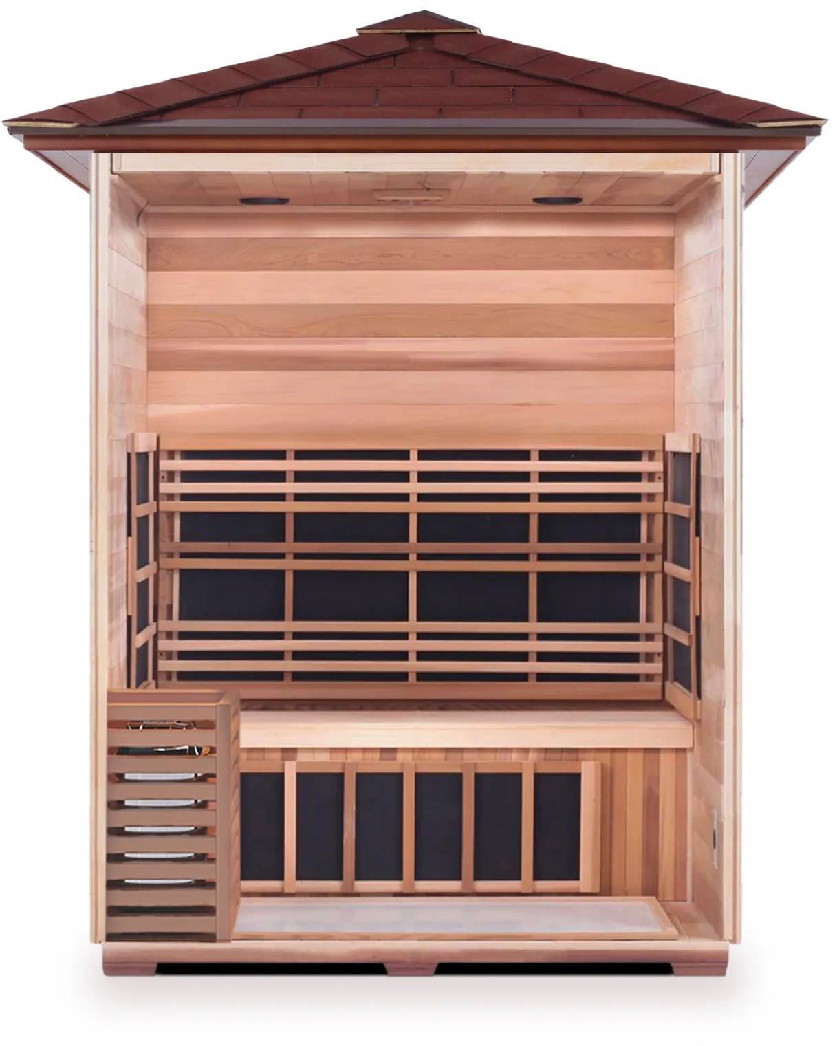 ZiahCare's Enlighten Sapphire 3 Person Hybrid Sauna Mockup Image 5