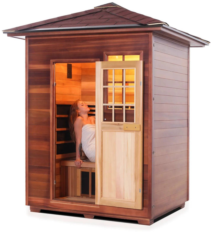 ZiahCare's Enlighten Sapphire 3 Person Hybrid Sauna Mockup Image 9