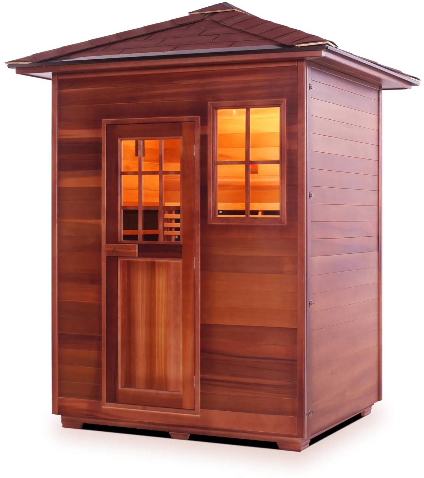 ZiahCare's Enlighten Sapphire 3 Person Hybrid Sauna Mockup Image 6