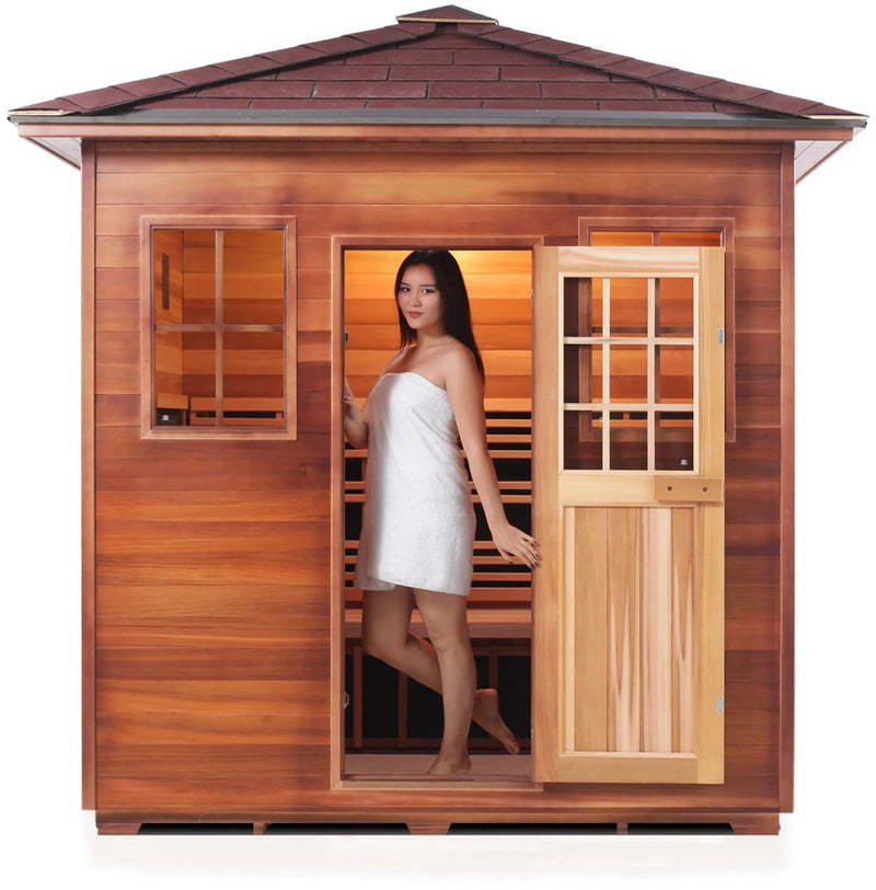 ZiahCare's Enlighten Sapphire 5 Person Hybrid Sauna Mockup Image 8