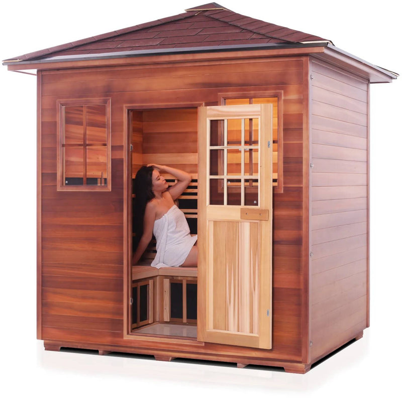 ZiahCare's Enlighten Sapphire 5 Person Hybrid Sauna Mockup Image 7