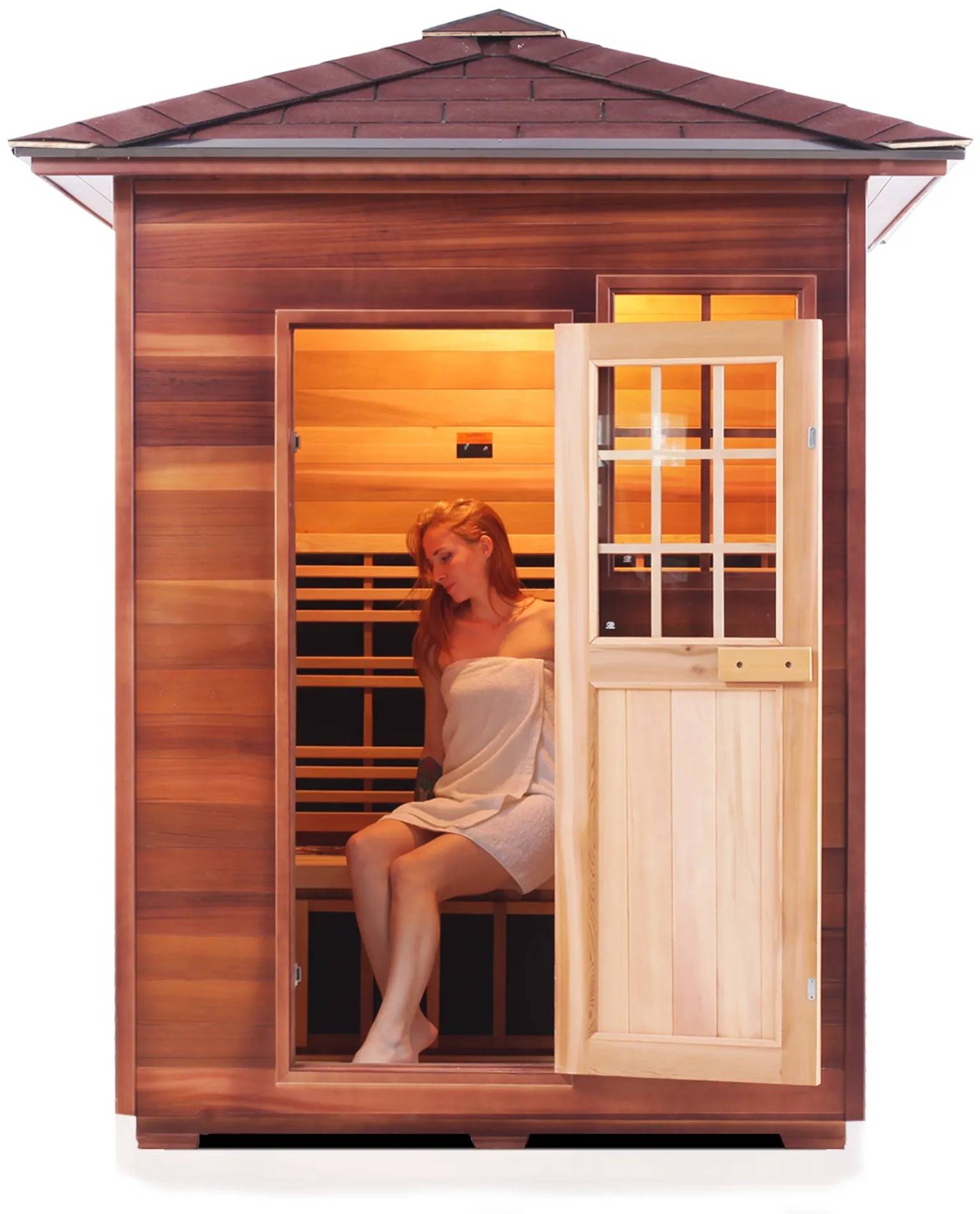 ZiahCare's Enlighten Sierra 3 Person Infrared Sauna Mockup Image 9