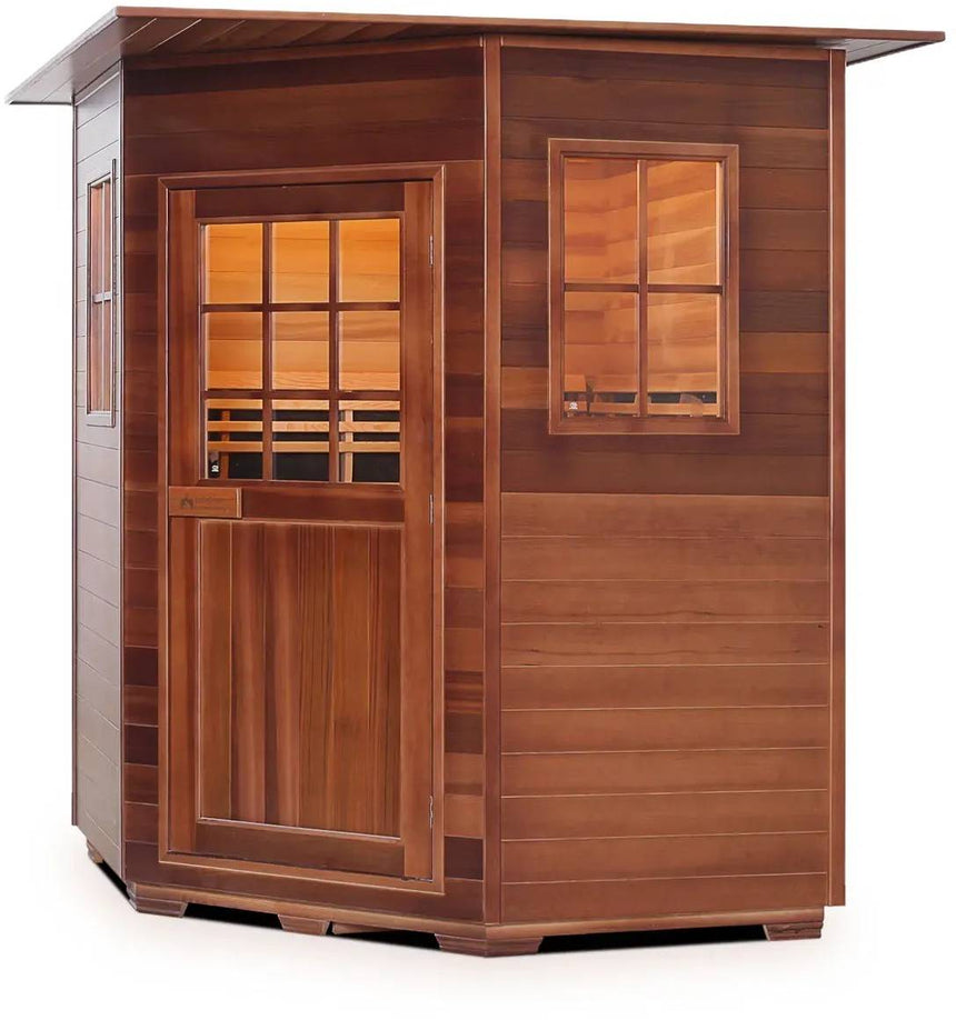 ZiahCare's Enlighten Sierra 4 Person Infrared Corner Sauna Mockup Image 3