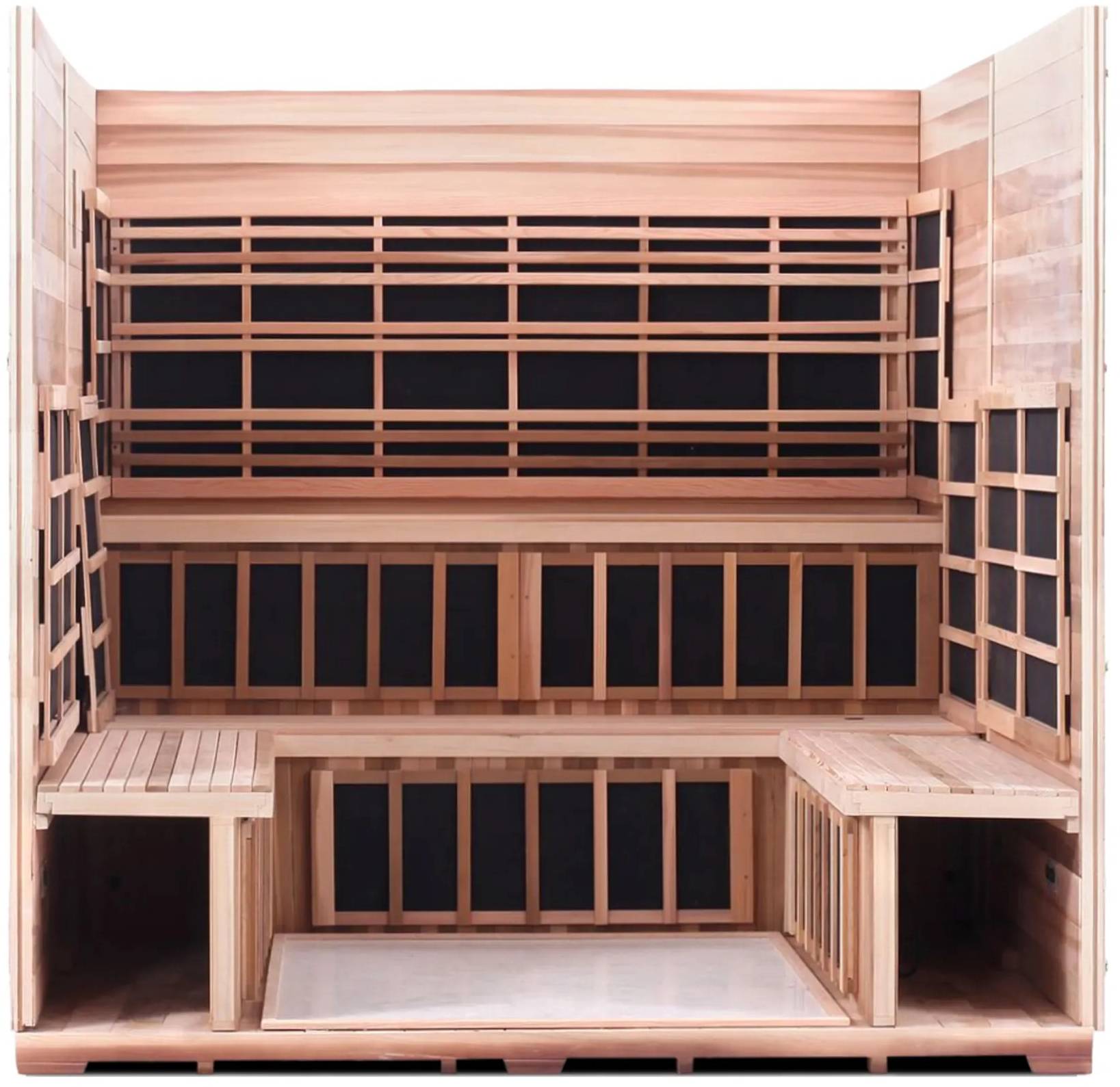 ZiahCare's Enlighten Sierra 8 Person Infrared Sauna Mockup Image 2