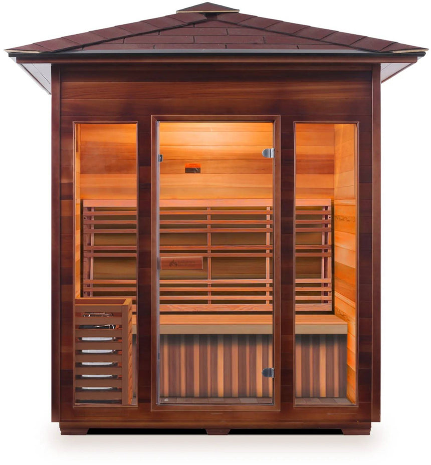 ZiahCare's Enlighten SunRise 4 Person Traditional Sauna Mockup Image 3