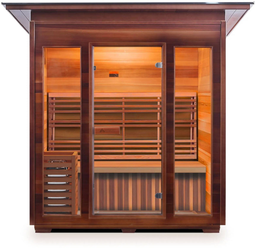 ZiahCare's Enlighten SunRise 4 Person Traditional Sauna Mockup Image 1