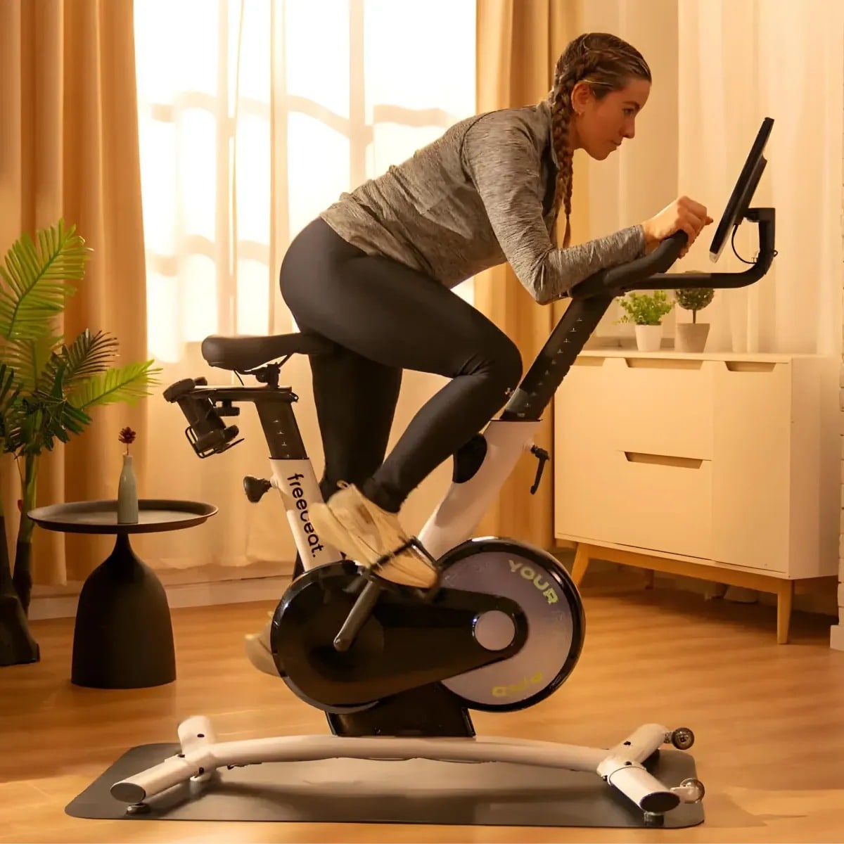 ZiahCare's Freebeat Boom Stationary Exercise Bike Mockup Image 11