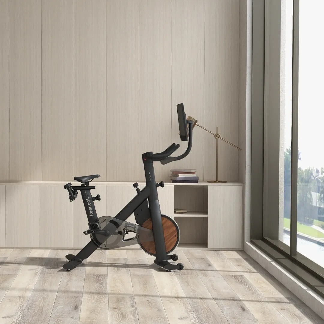 ZiahCare's Freebeat Lit Stationary Exercise Bike Lifestyle Mockup Image 9