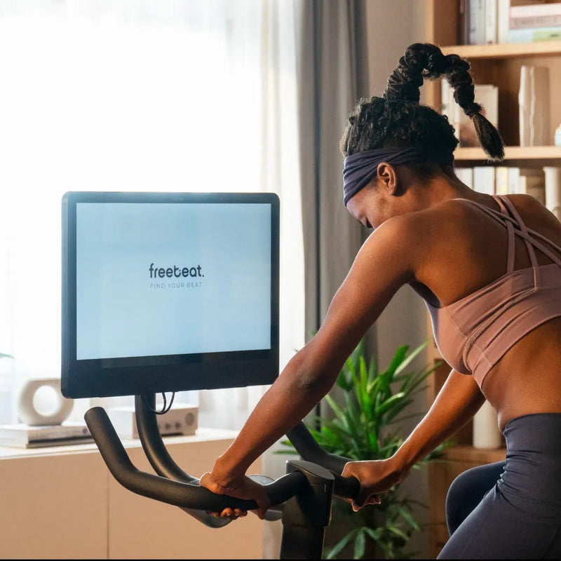 ZiahCare's Freebeat Lit Stationary Exercise Bike Lifestyle Mockup Image 7