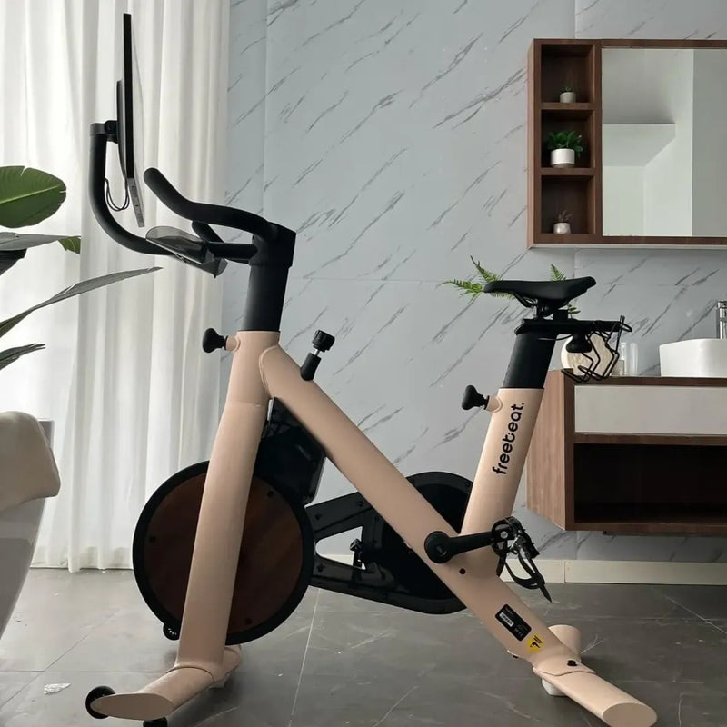 ZiahCare's Freebeat Lit Stationary Exercise Bike Lifestyle Mockup Image 34