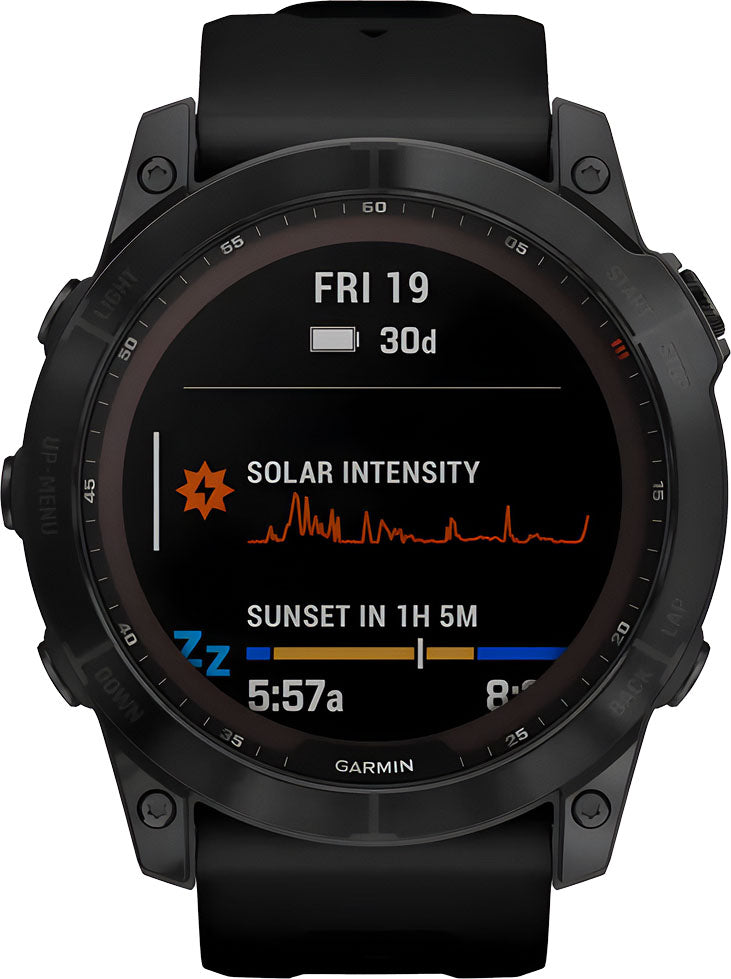 garmin Fenix 7X Sapphire Solar Edition black