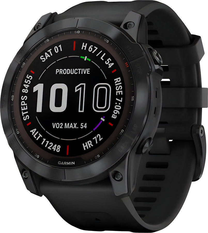 garmin Fenix 7X Sapphire Solar Edition black