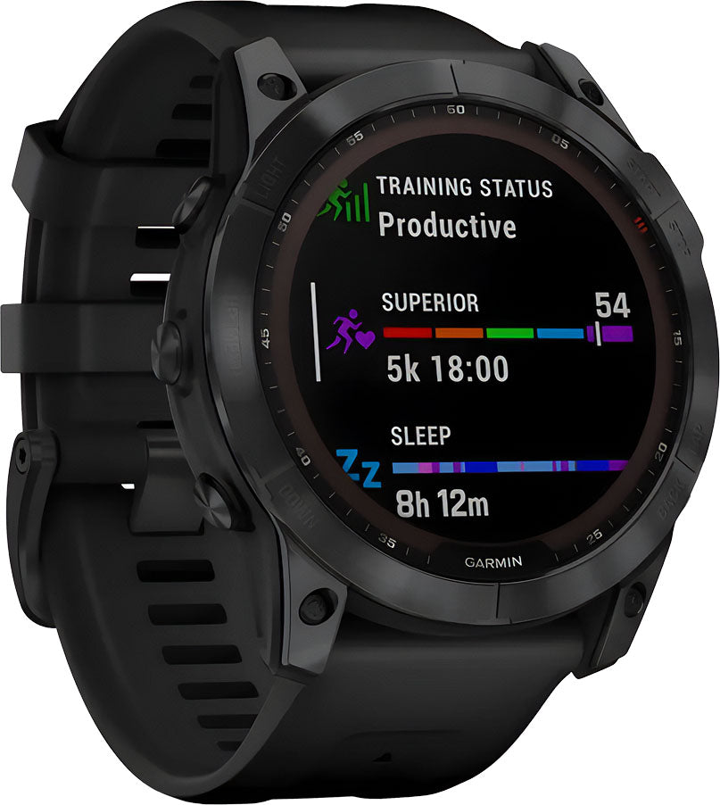 garmin Fenix 7X Sapphire Solar Edition black 4