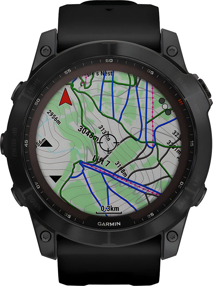 garmin Fenix 7X Sapphire Solar Edition black 5