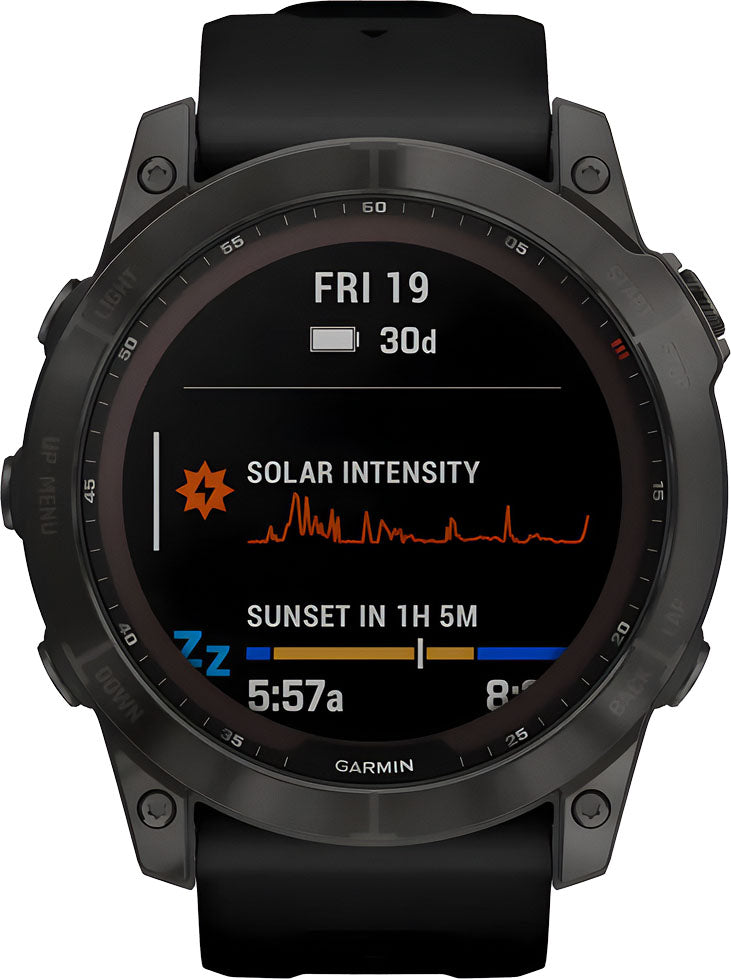 garmin Fenix 7X Sapphire Solar Edition carbon gray 5