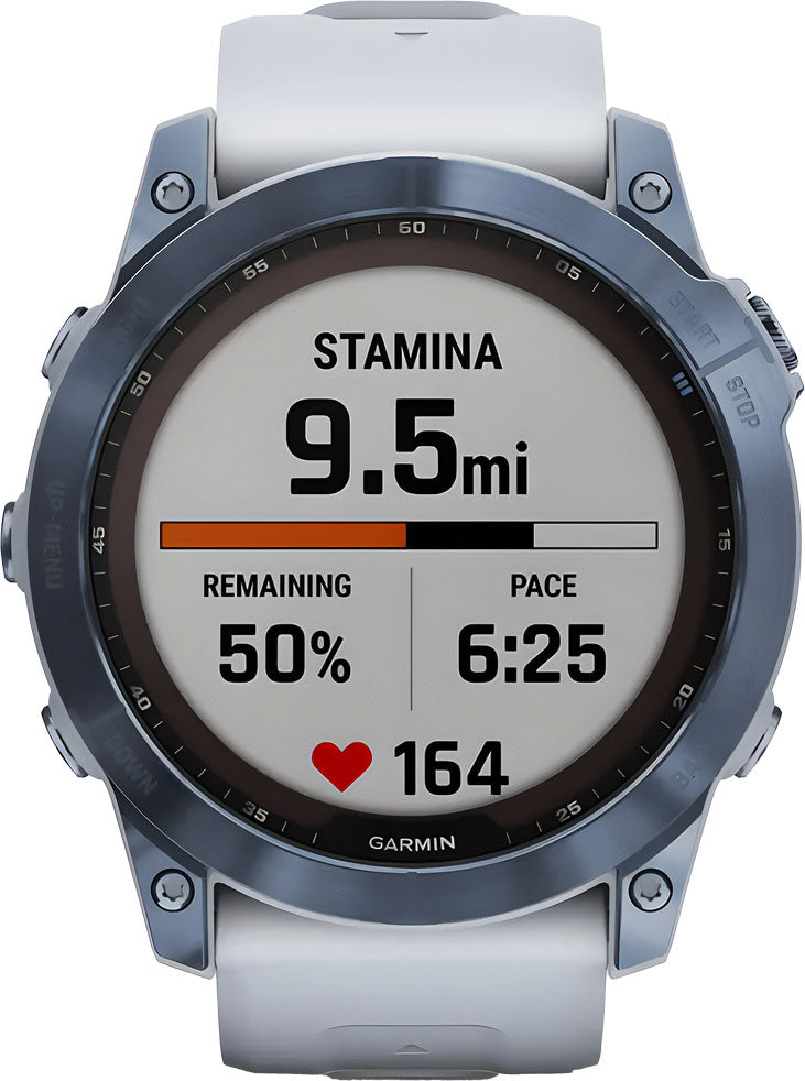 garmin Fenix 7X Sapphire Solar Edition whitestone