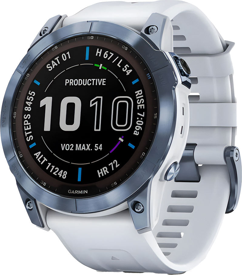 garmin Fenix 7X Sapphire Solar Edition whitestone 5