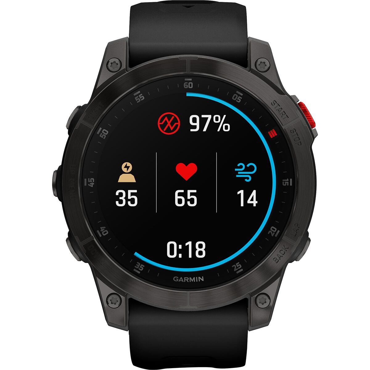 garmin epix gen sapphire edition gar084 black titanium black band mockup 4