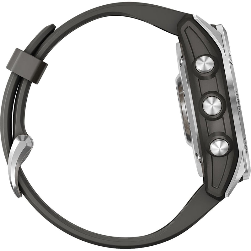 garmin fenix 7s standard edition gar133 silver graphite band mockup